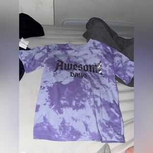 H&M Lavender Tie-Dye Tee